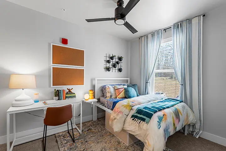 furnished living space