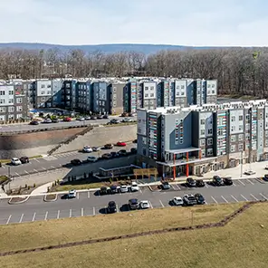 aerial view of aspen on state college